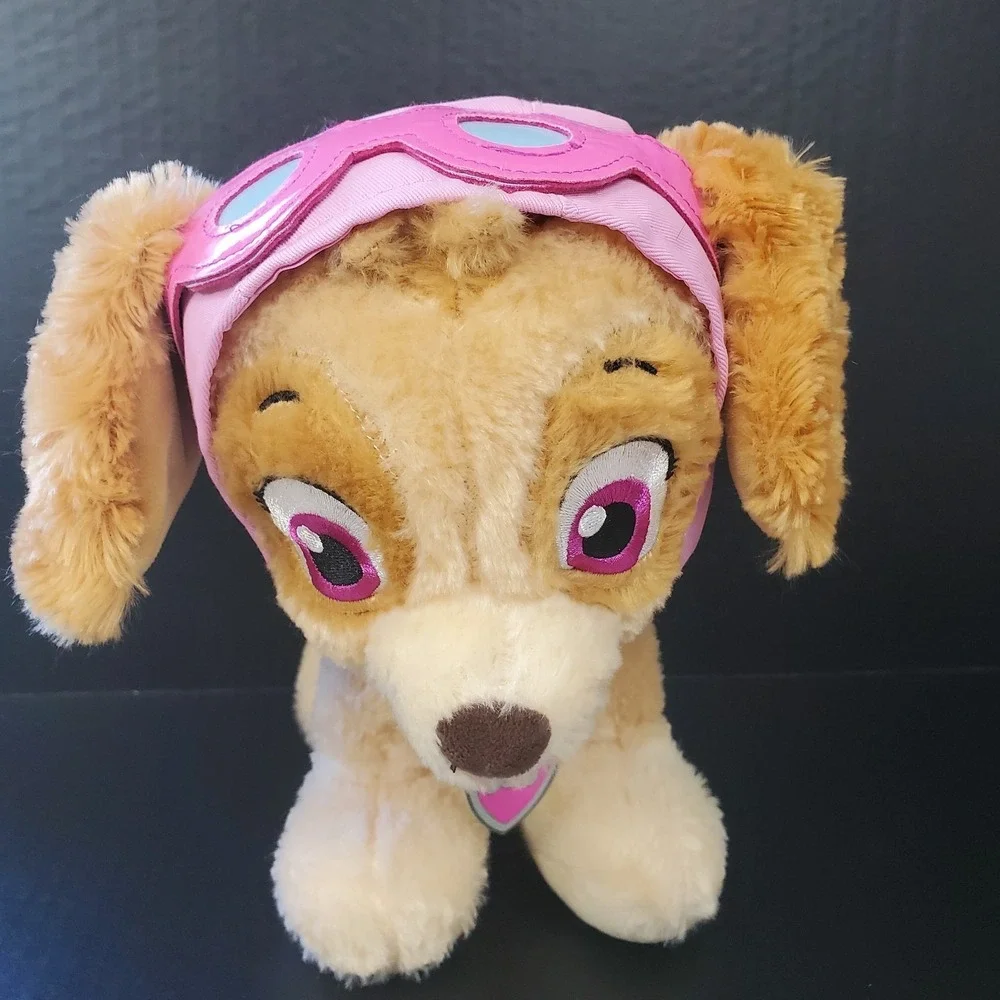 Build a Bear PAW Patrol Skye Nickelodeon Plush Pup Dog with Pink Hat Goggles 12